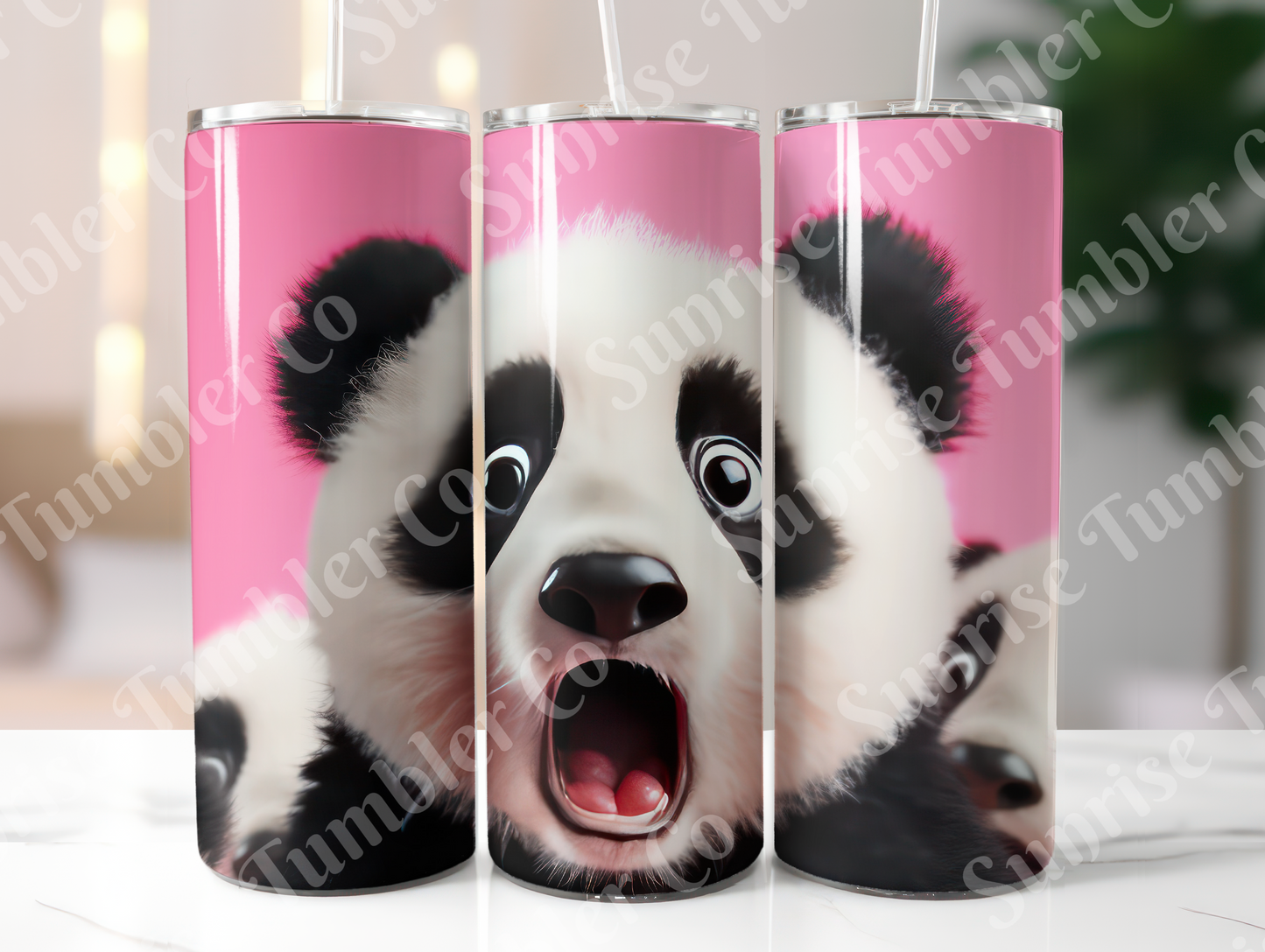 Panda Variety Part 1 - 20oz and 30oz Tumblers (Glow In The Dark Green And Blue Available)