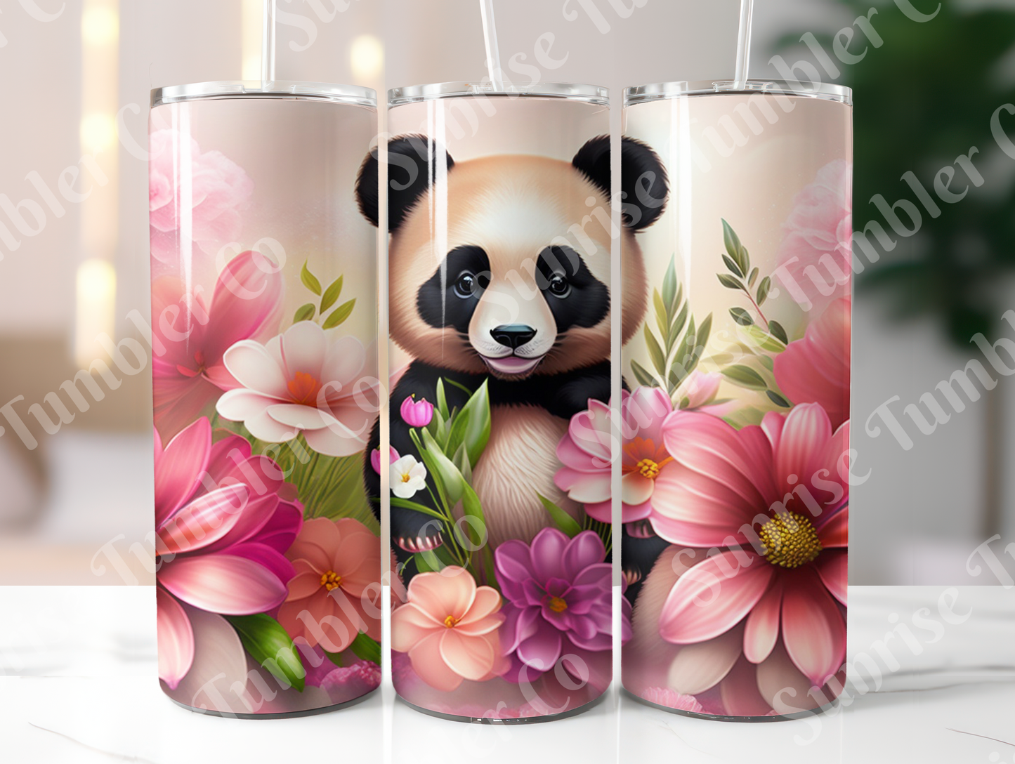 Panda Variety Part 1 - 20oz and 30oz Tumblers (Glow In The Dark Green And Blue Available)