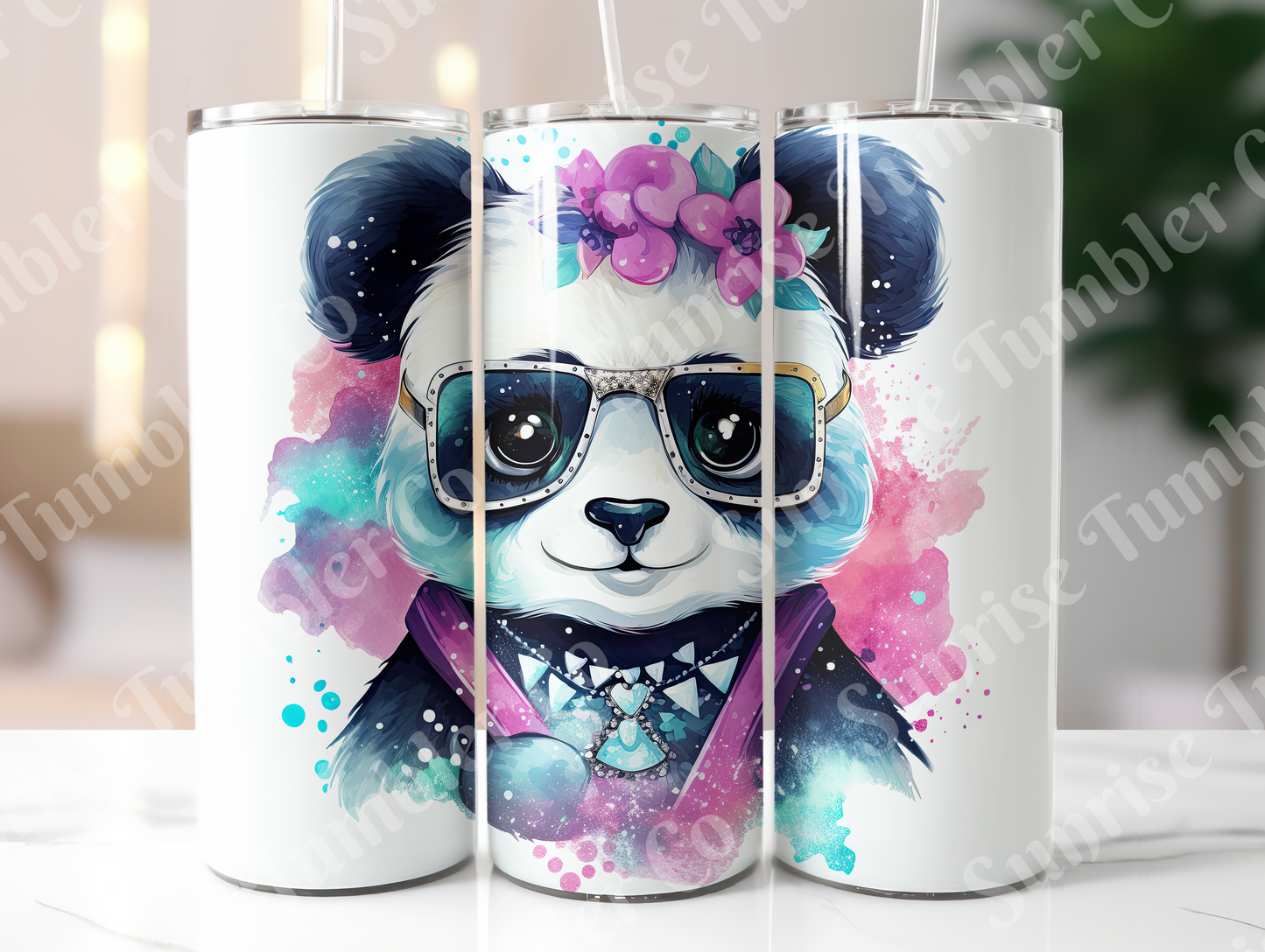 Panda Variety Part 1 - 20oz and 30oz Tumblers (Glow In The Dark Green And Blue Available)