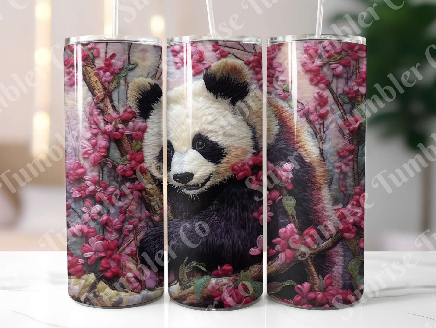 Panda Variety Part 1 - 20oz and 30oz Tumblers (Glow In The Dark Green And Blue Available)
