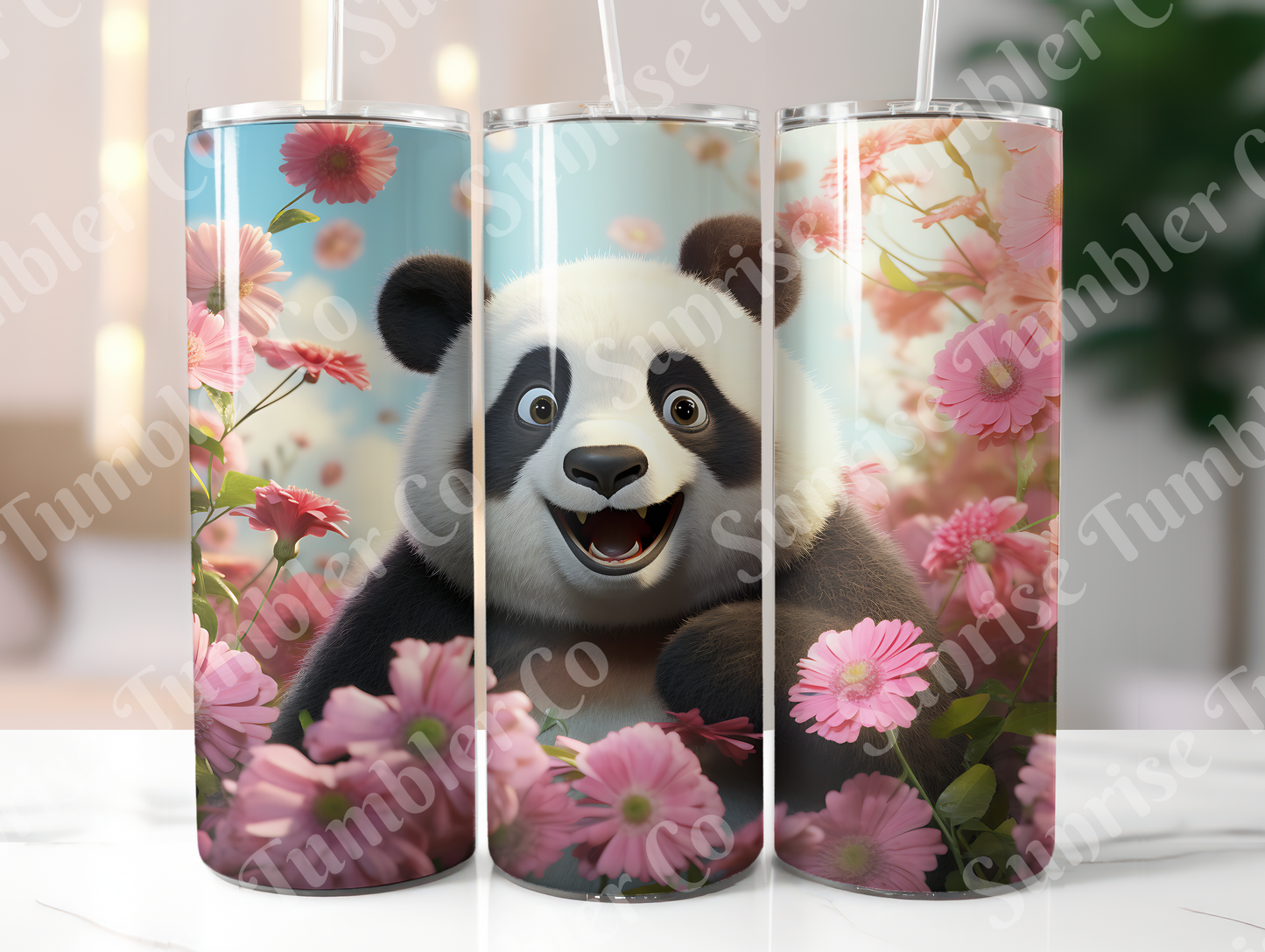 Panda Variety Part 1 - 20oz and 30oz Tumblers (Glow In The Dark Green And Blue Available)