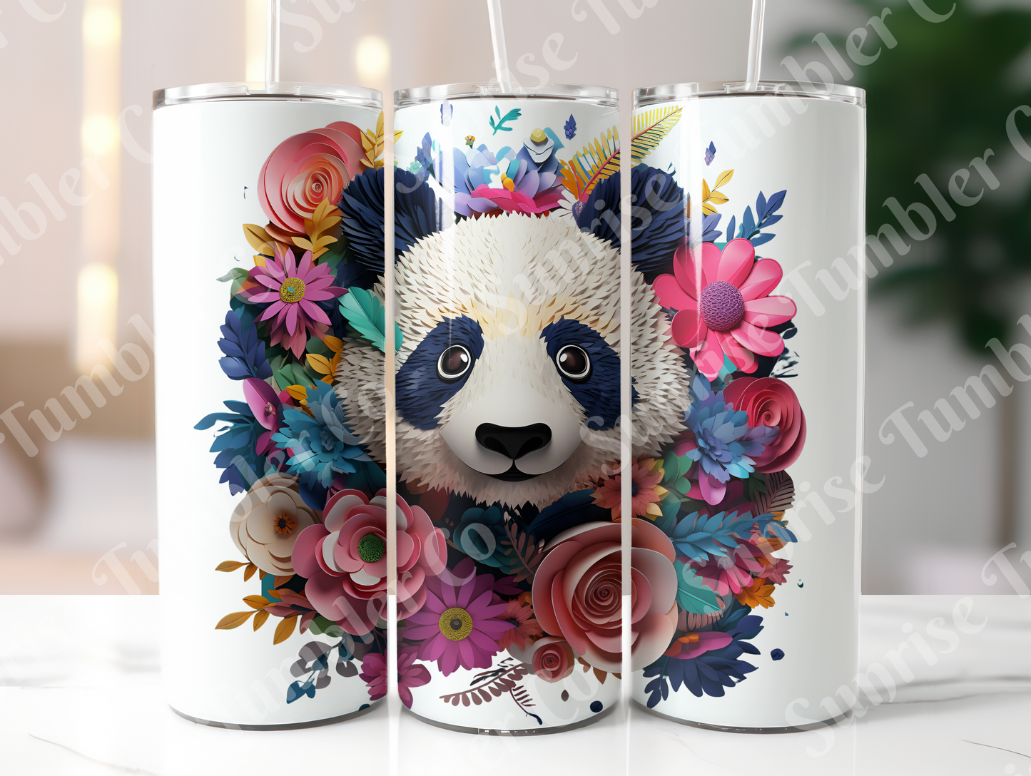 Panda Variety Part 1 - 20oz and 30oz Tumblers (Glow In The Dark Green And Blue Available)