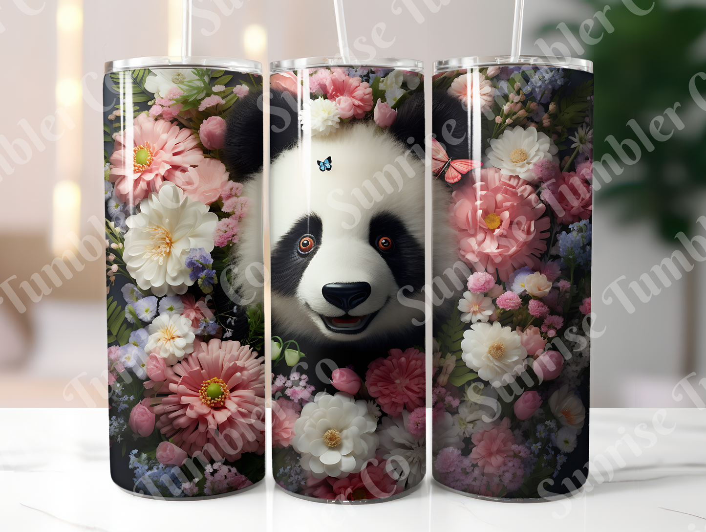 Panda Variety Part 1 - 20oz and 30oz Tumblers (Glow In The Dark Green And Blue Available)