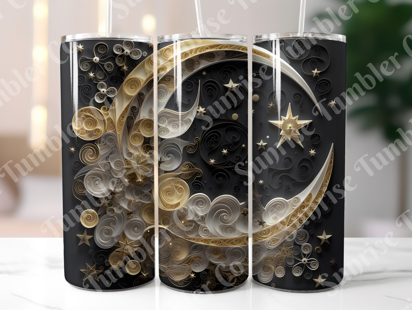 Moon Variety - 20 oz and 30 oz Tumblers (Glow In The Dark Option Available)