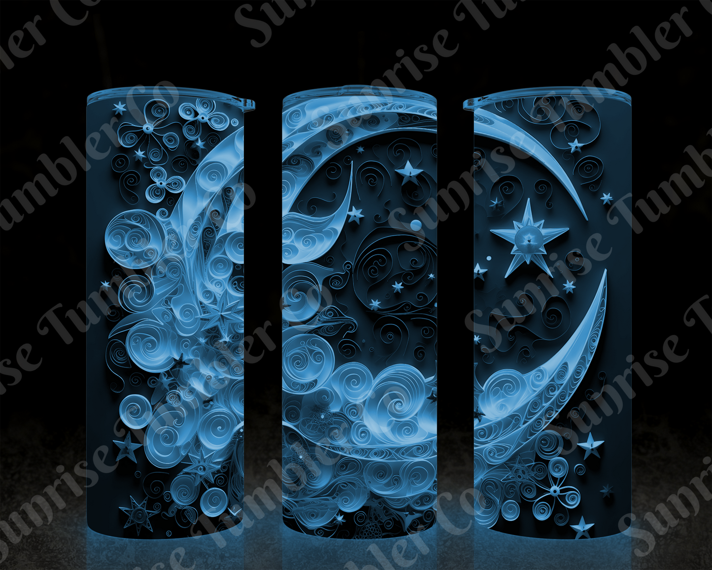 Moon Variety - 20 oz and 30 oz Tumblers (Glow In The Dark Option Available)