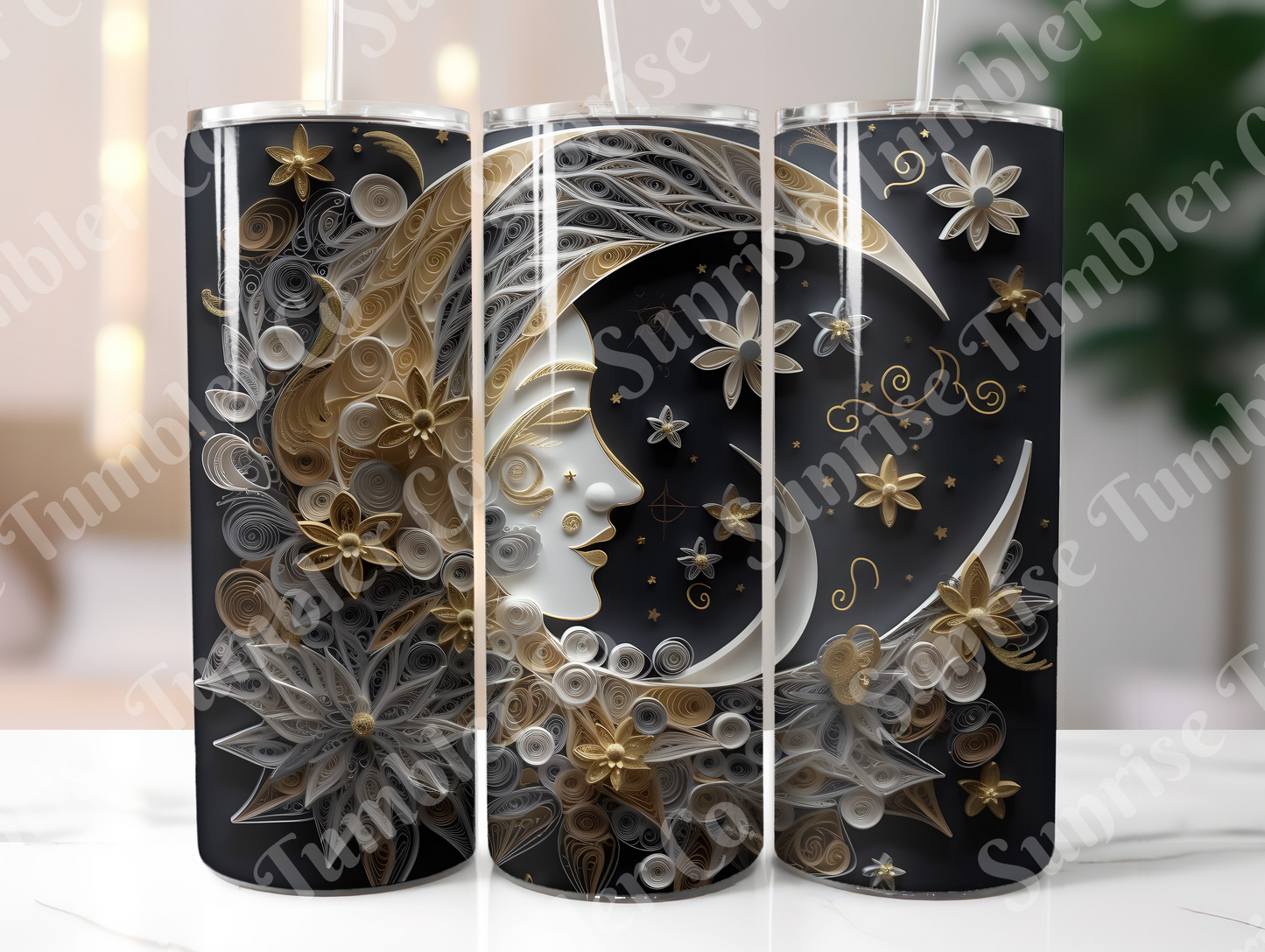 Moon Variety - 20 oz and 30 oz Tumblers (Glow In The Dark Option Available)