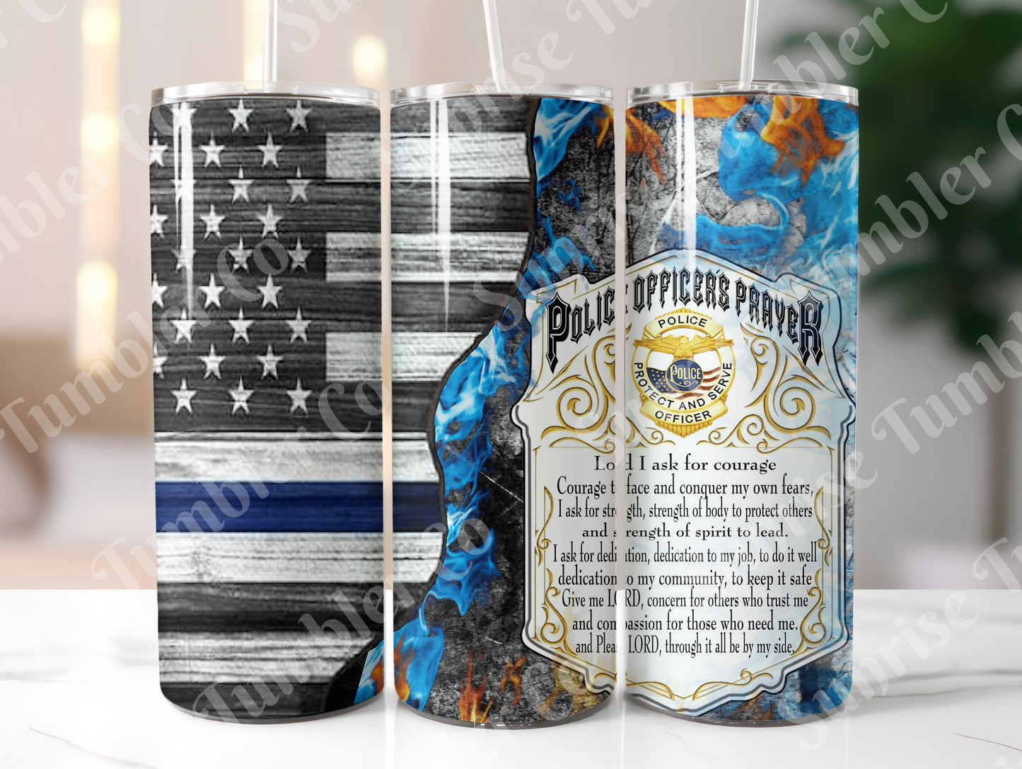 Military, Veteran & First Responders Variety Part 1 - 20oz and 30oz Tumblers (Glow In The Dark Green And Blue Available)