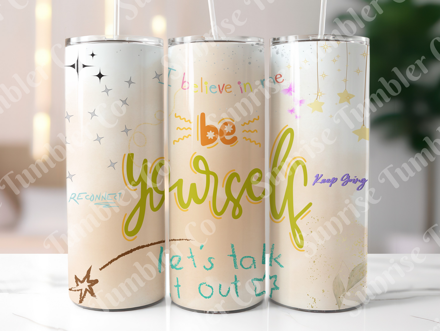Positive and Inspirational Sayings Variety Part 2 - 20 oz and 30 oz Tumblers (Glow In The Dark Option Available)