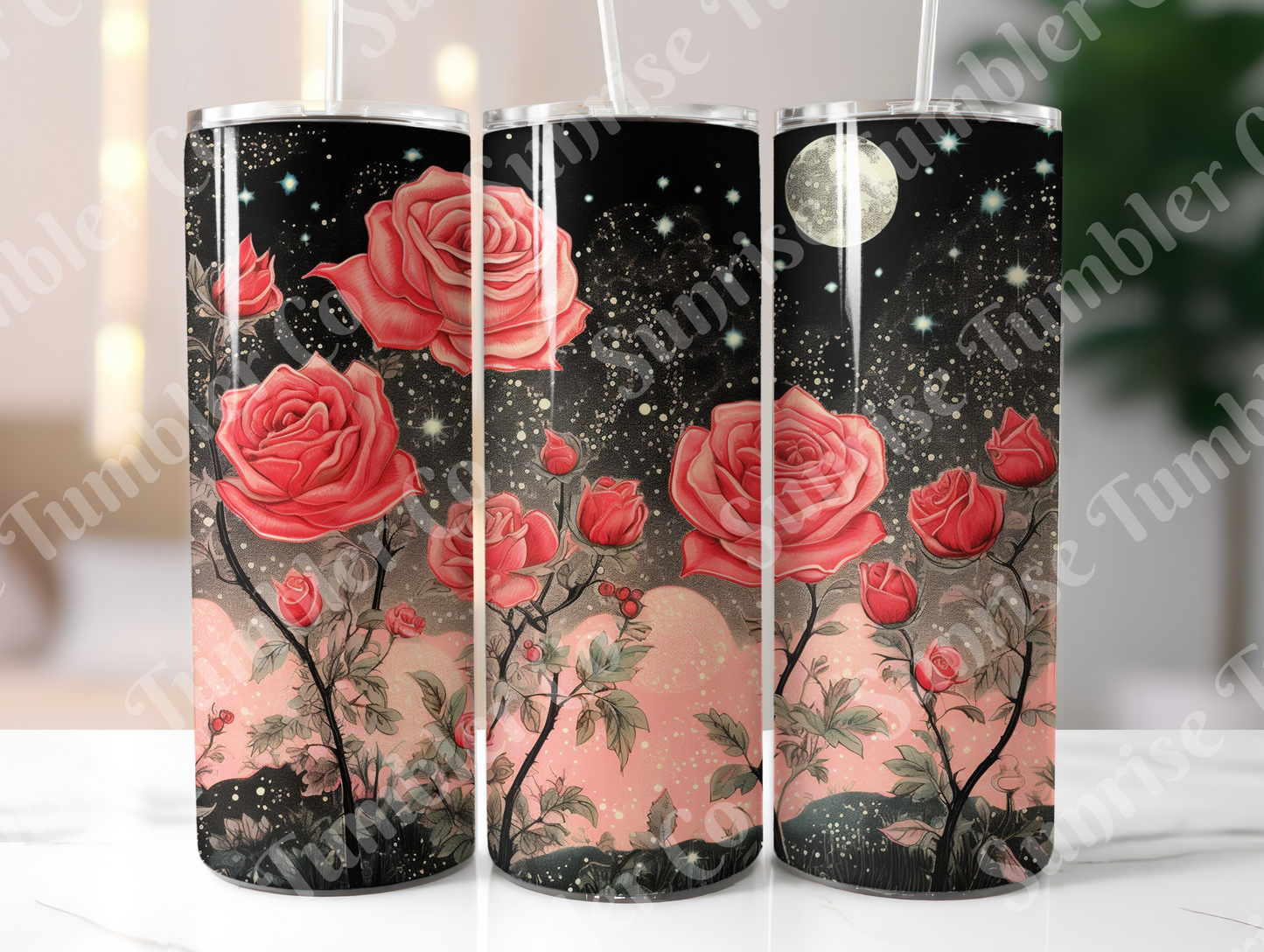 Moon Variety - 20 oz and 30 oz Tumblers (Glow In The Dark Option Available)