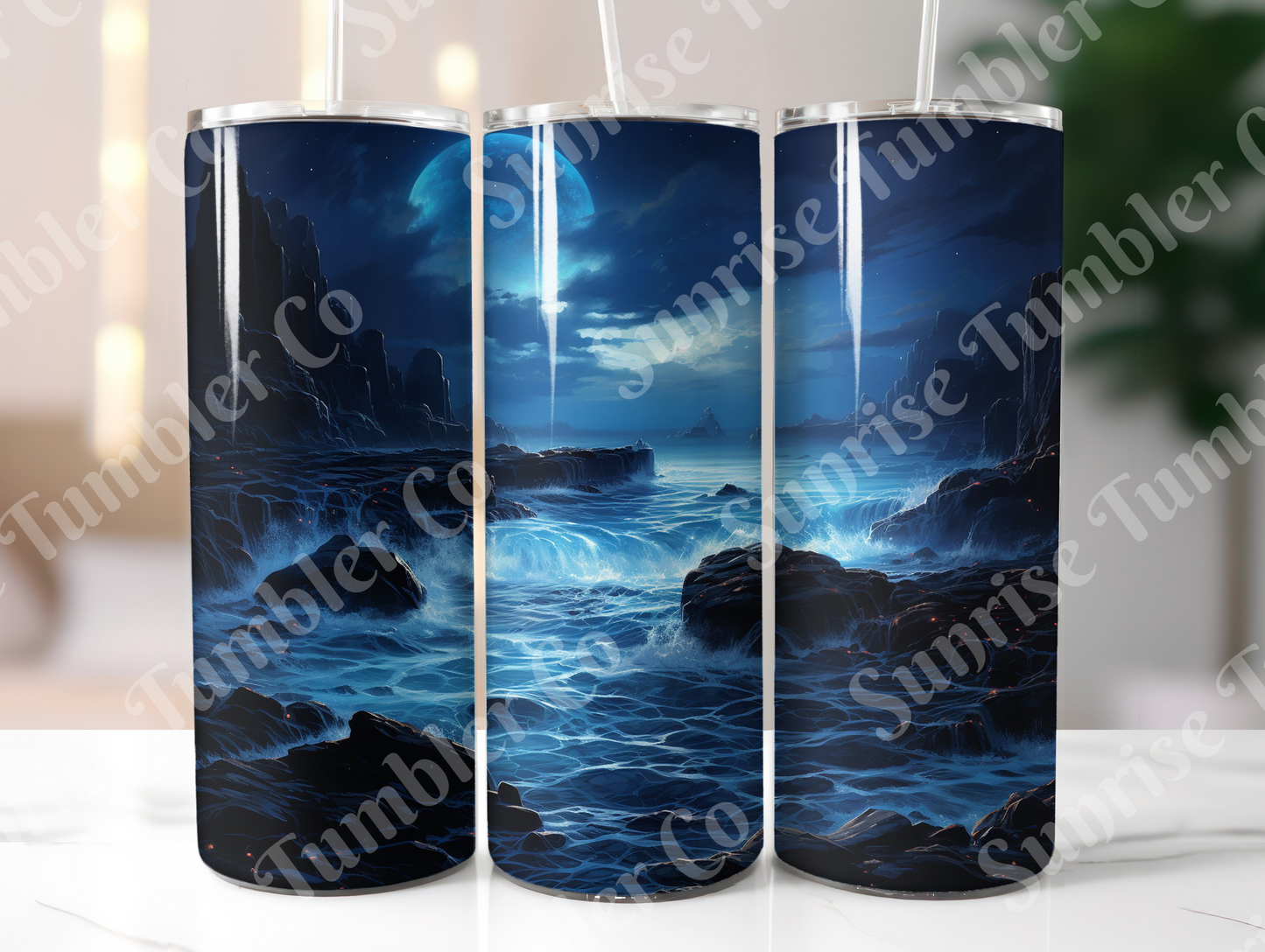 Moon Variety - 20 oz and 30 oz Tumblers (Glow In The Dark Option Available)