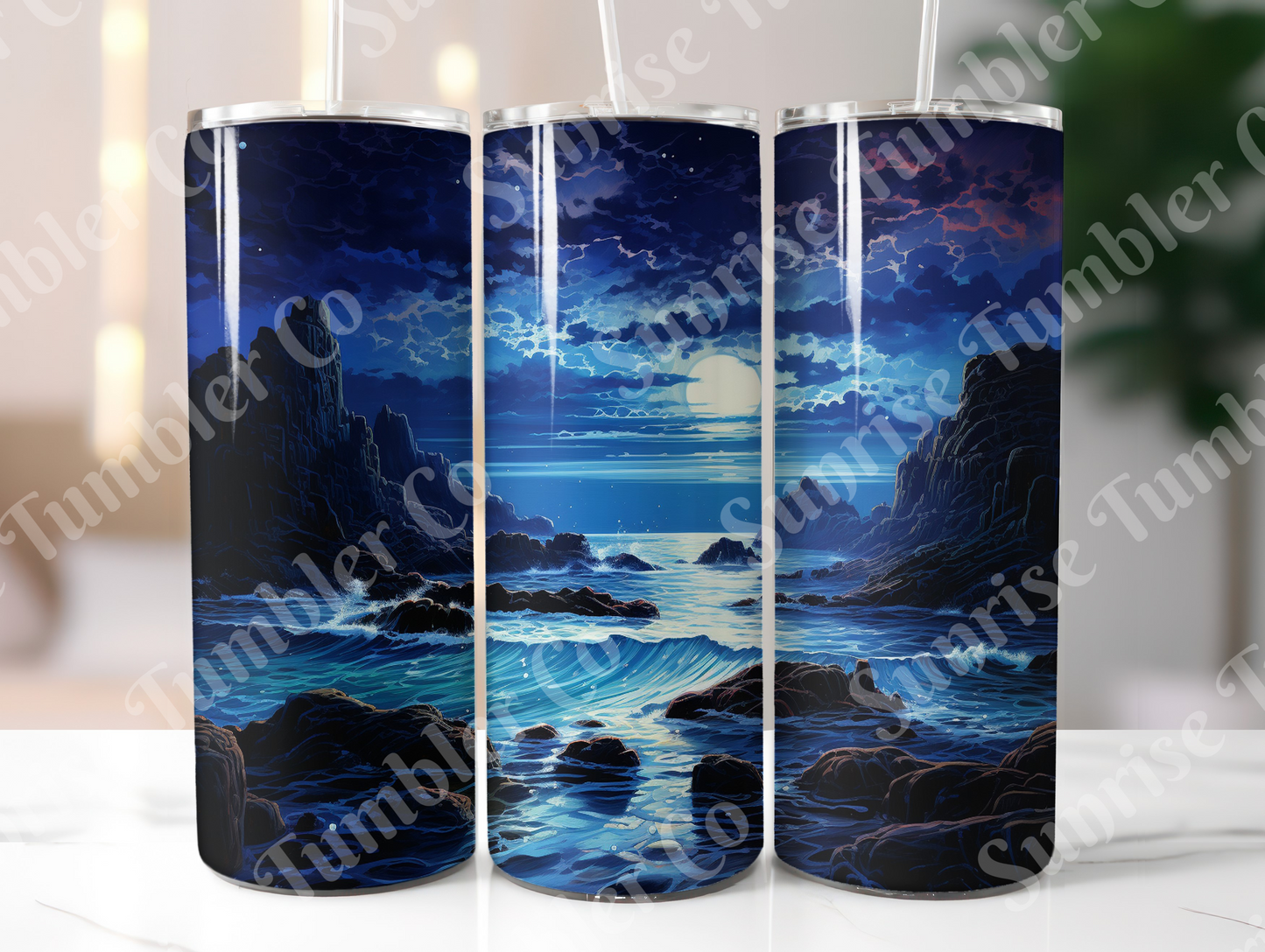 Moon Variety - 20 oz and 30 oz Tumblers (Glow In The Dark Option Available)