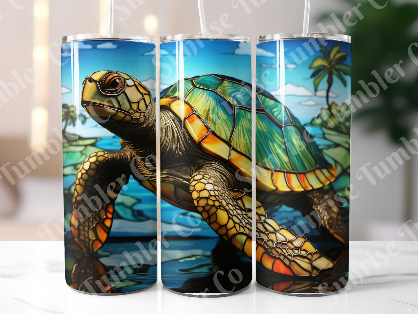 Sea Turtle Variety Part 1 - 20oz and 30oz Tumblers (Glow In The Dark Green And Blue Available)