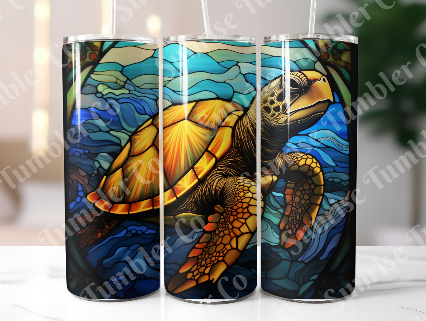 Sea Turtle Variety Part 1 - 20oz and 30oz Tumblers (Glow In The Dark Green And Blue Available)