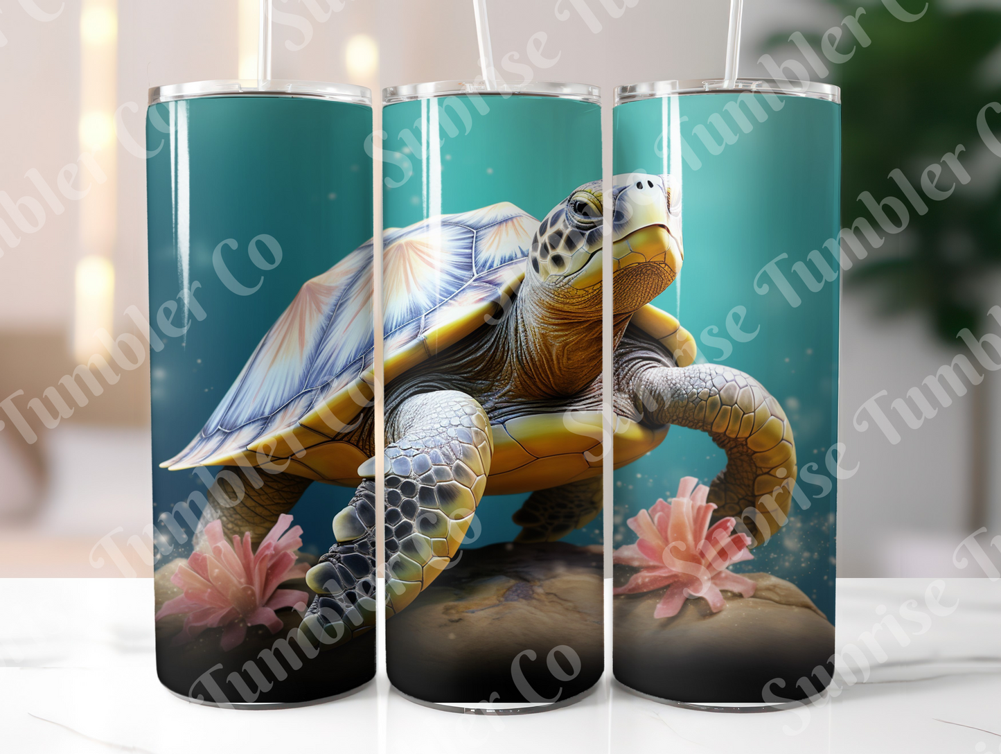 Sea Turtle Variety Part 1 - 20oz and 30oz Tumblers (Glow In The Dark Green And Blue Available)