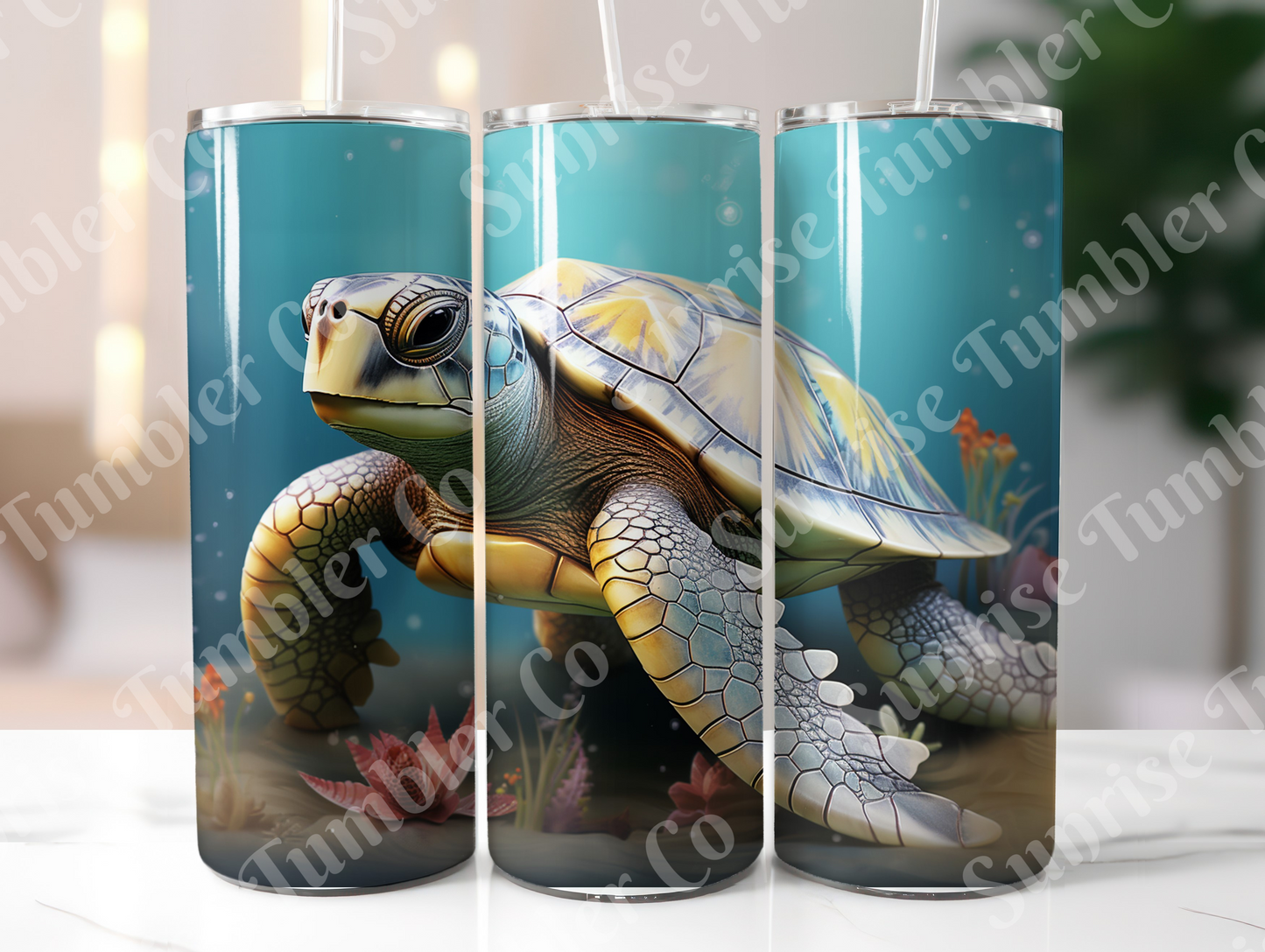Sea Turtle Variety Part 1 - 20oz and 30oz Tumblers (Glow In The Dark Green And Blue Available)