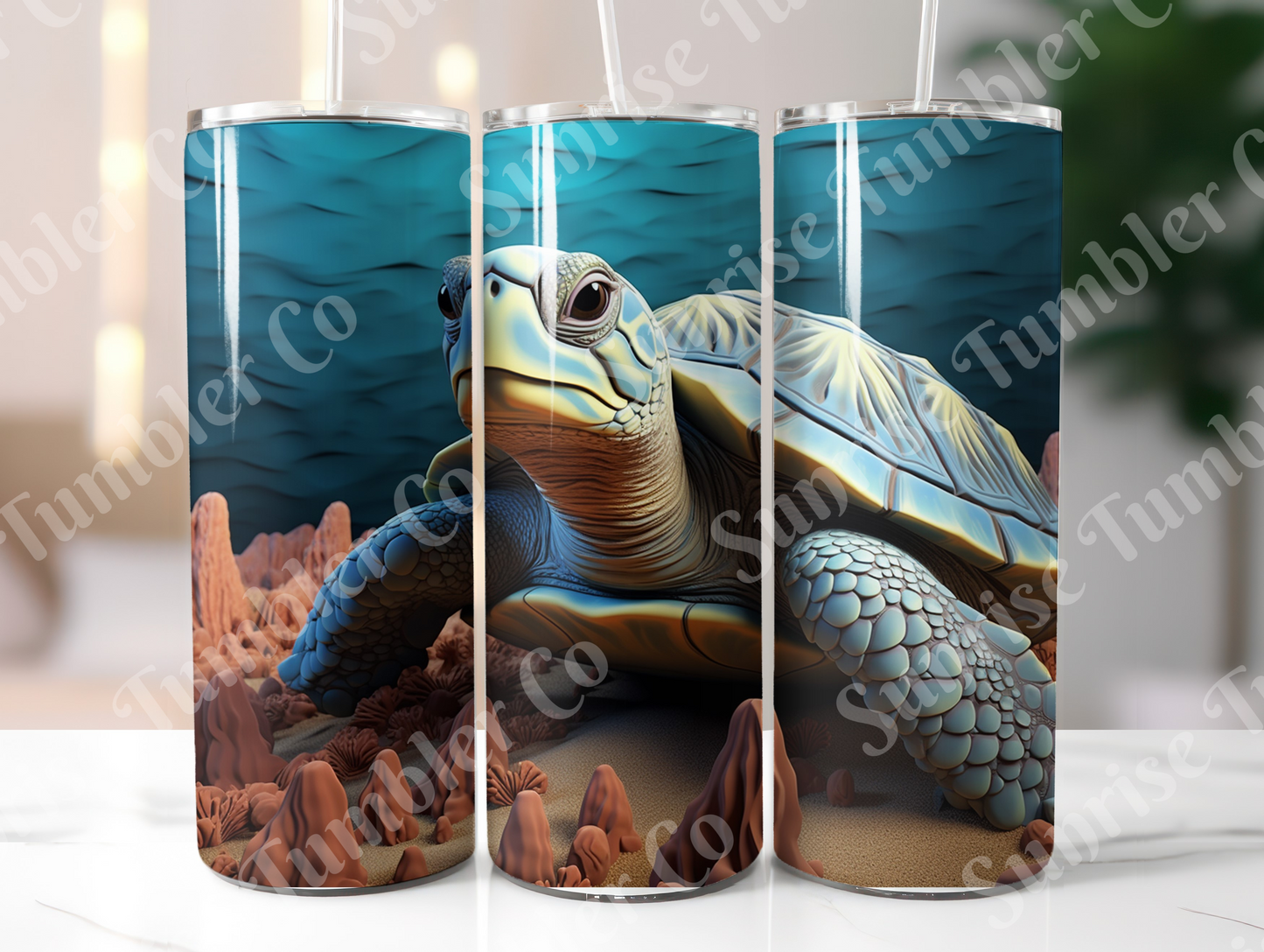 Sea Turtle Variety Part 1 - 20oz and 30oz Tumblers (Glow In The Dark Green And Blue Available)