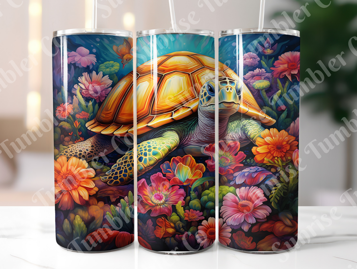 Sea Turtle Variety Part 1 - 20oz and 30oz Tumblers (Glow In The Dark Green And Blue Available)