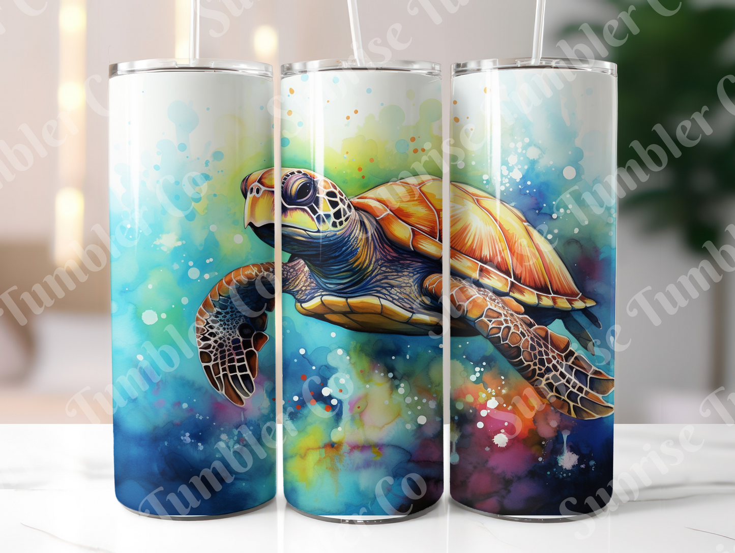 Sea Turtle Variety Part 1 - 20oz and 30oz Tumblers (Glow In The Dark Green And Blue Available)