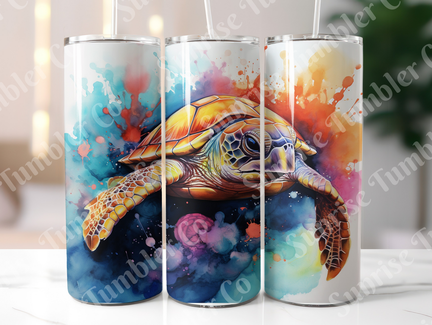 Sea Turtle Variety Part 1 - 20oz and 30oz Tumblers (Glow In The Dark Green And Blue Available)