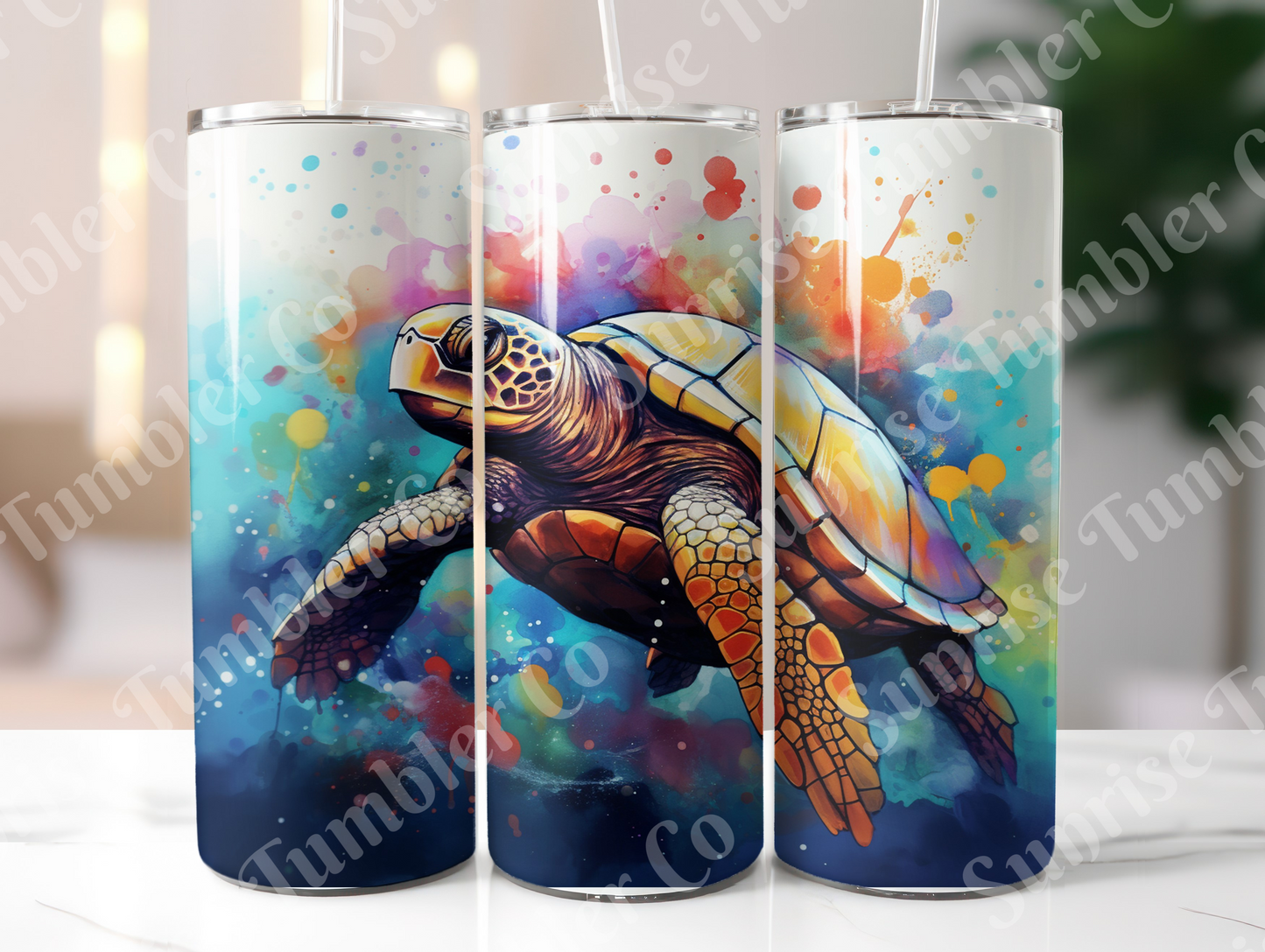 Sea Turtle Variety Part 1 - 20oz and 30oz Tumblers (Glow In The Dark Green And Blue Available)