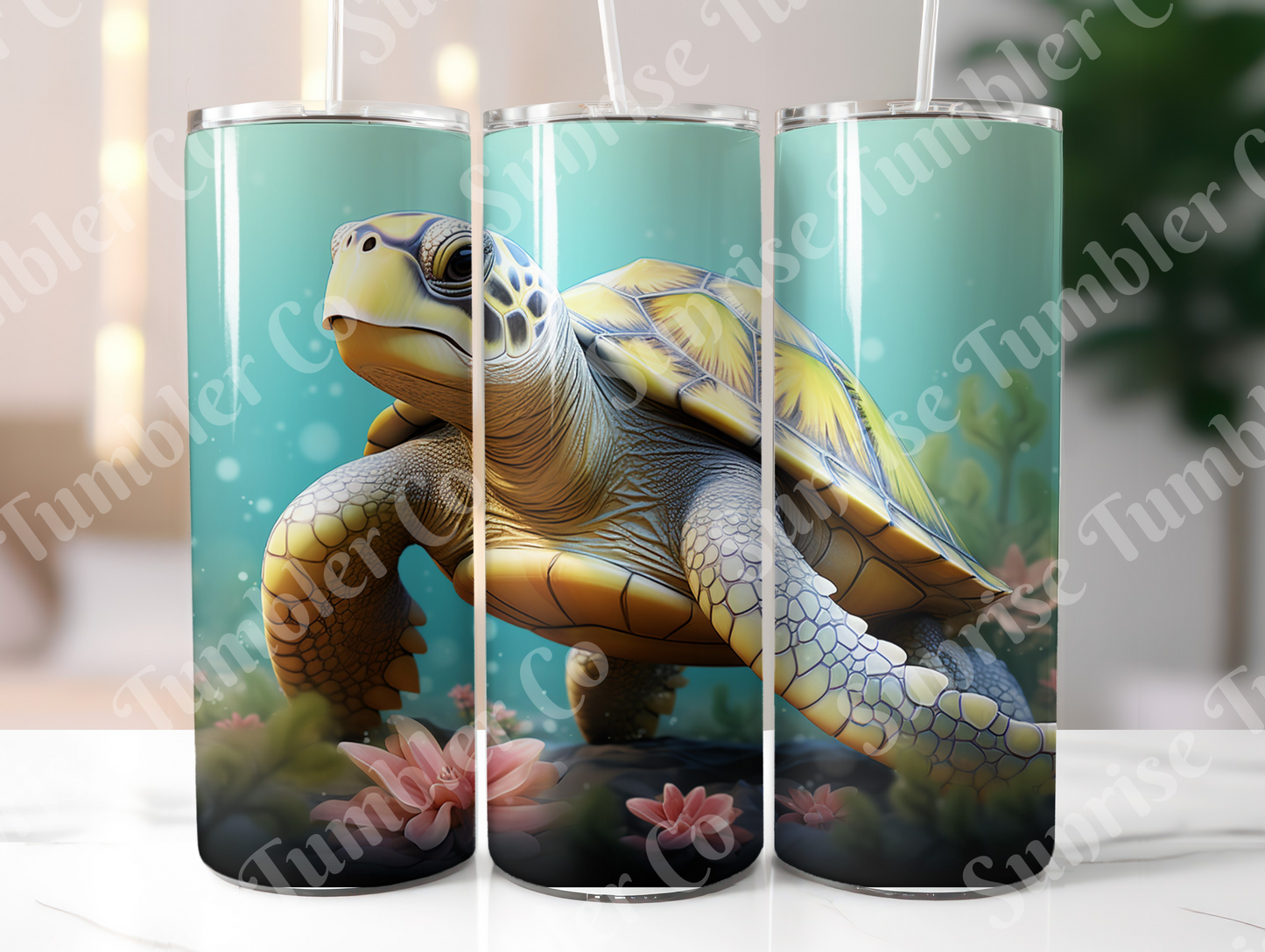 Sea Turtle Variety Part 1 - 20oz and 30oz Tumblers (Glow In The Dark Green And Blue Available)