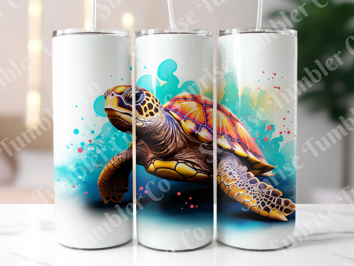 Sea Turtle Variety Part 2 - 20oz and 30oz Tumblers (Glow In The Dark Green And Blue Available)