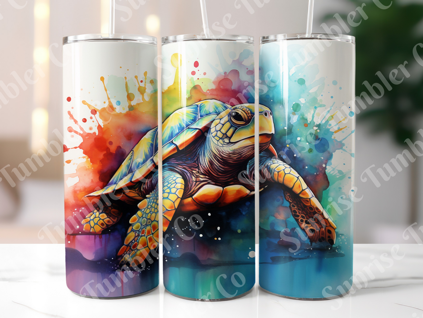 Sea Turtle Variety Part 2 - 20oz and 30oz Tumblers (Glow In The Dark Green And Blue Available)