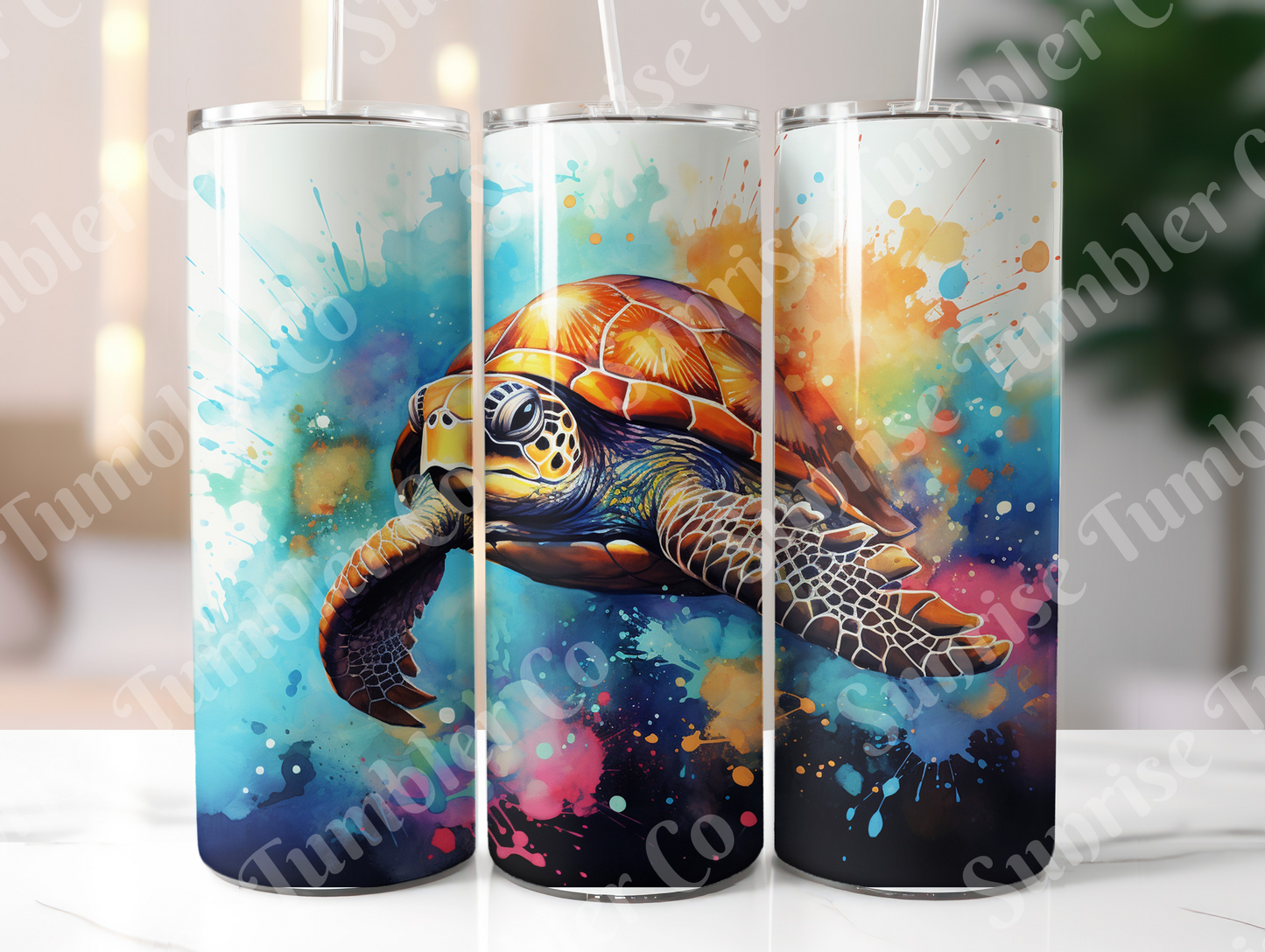 Sea Turtle Variety Part 2 - 20oz and 30oz Tumblers (Glow In The Dark Green And Blue Available)