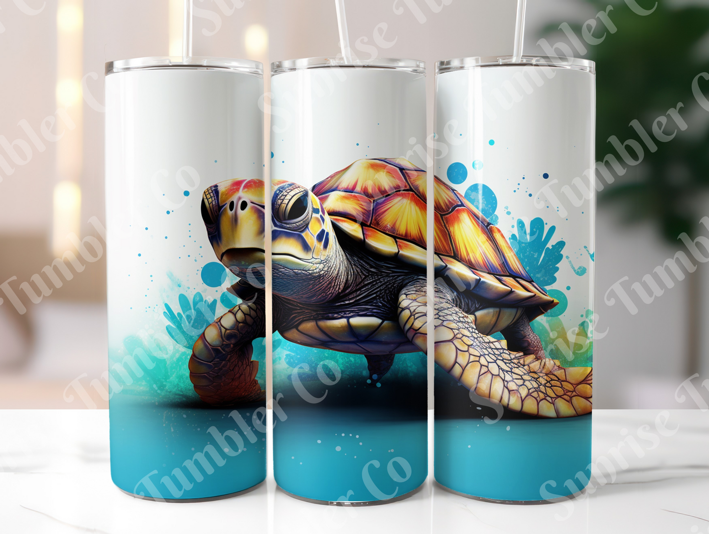 Sea Turtle Variety Part 2 - 20oz and 30oz Tumblers (Glow In The Dark Green And Blue Available)