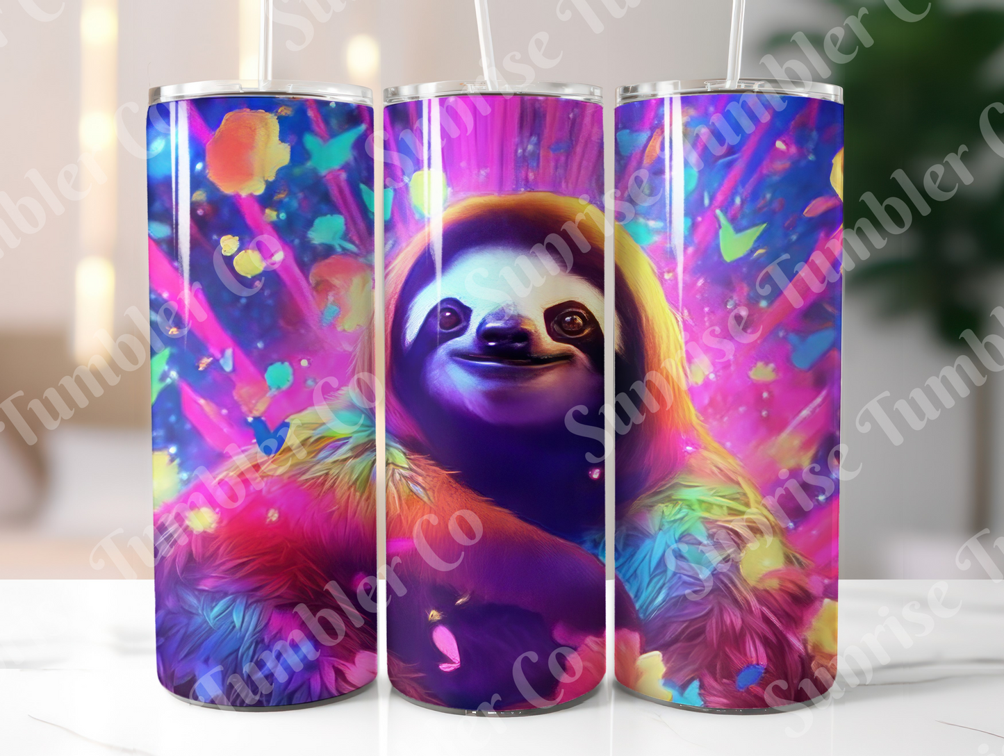 Sloth Variety Part 2 - 20oz and 30oz Tumblers (Glow In The Dark Green And Blue Available)