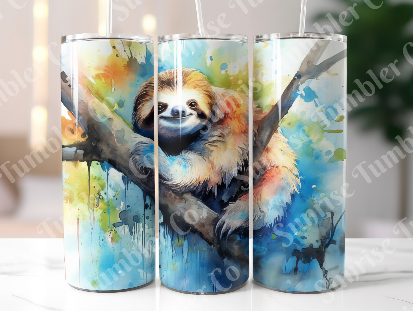 Sloth Variety Part 2 - 20oz and 30oz Tumblers (Glow In The Dark Green And Blue Available)