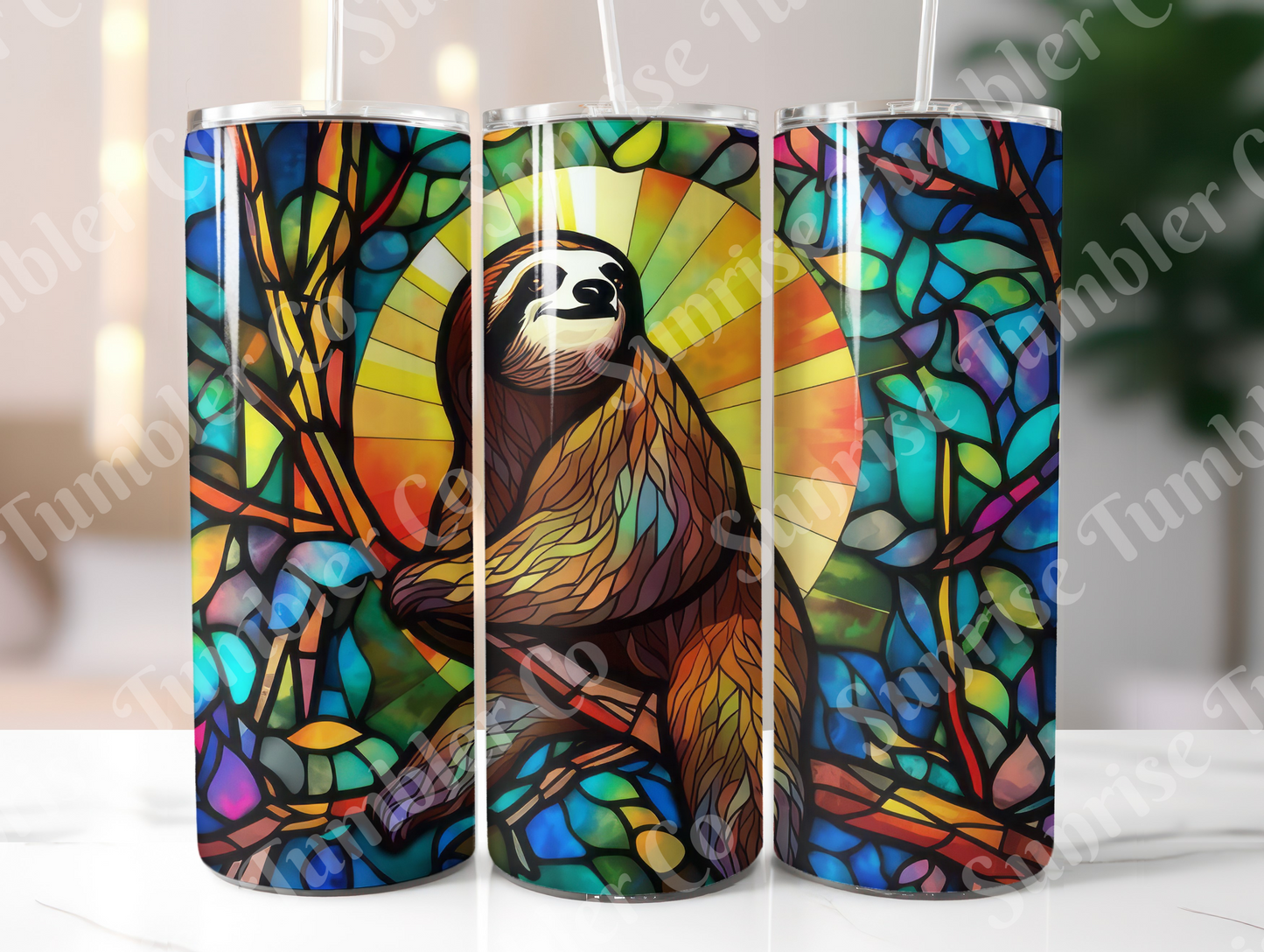 Sloth Variety Part 2 - 20oz and 30oz Tumblers (Glow In The Dark Green And Blue Available)