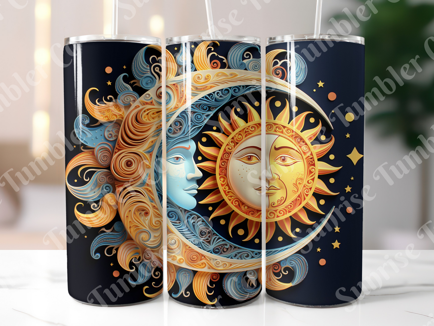 Moon Variety - 20 oz and 30 oz Tumblers (Glow In The Dark Option Available)