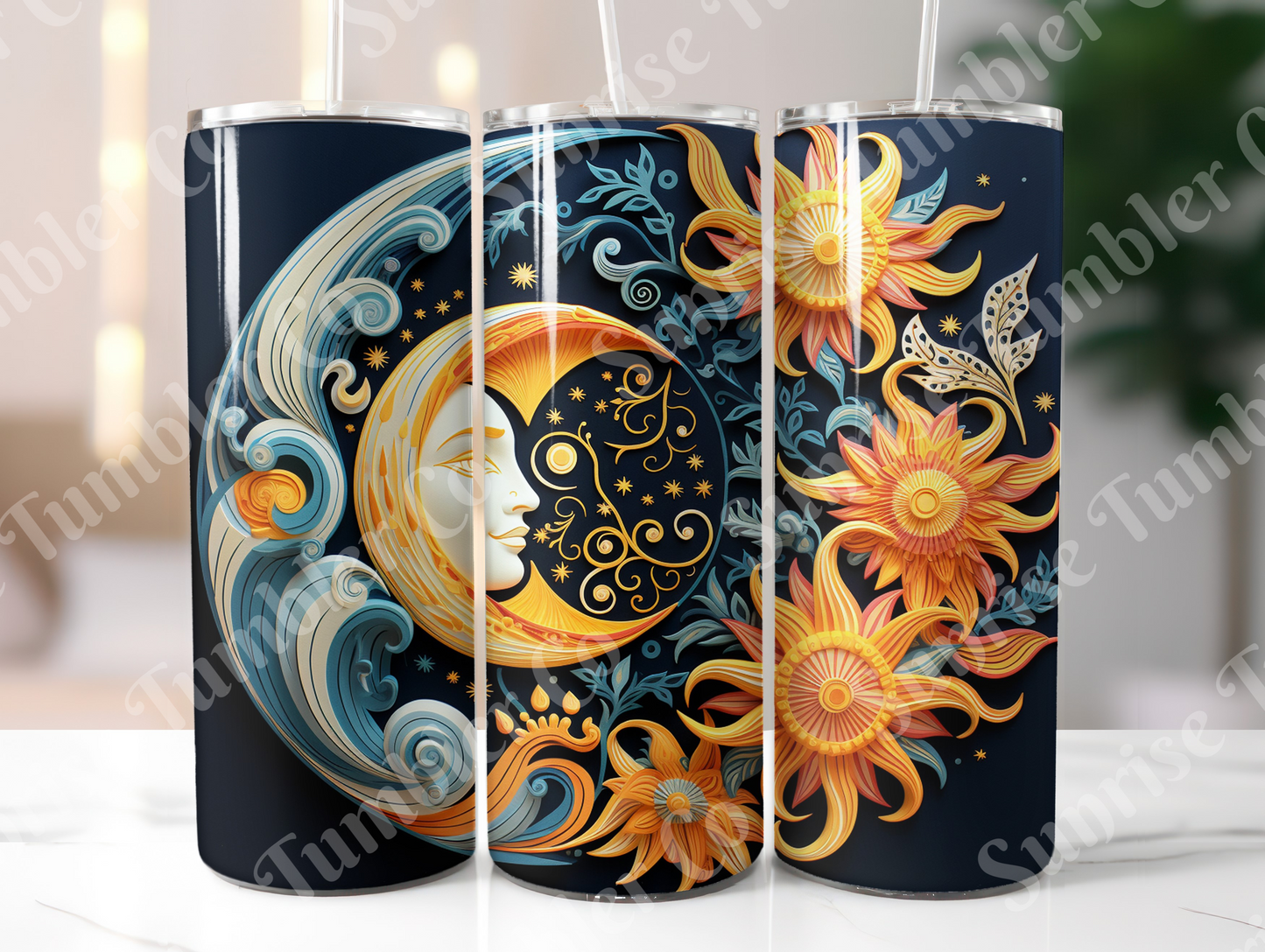 Moon Variety - 20 oz and 30 oz Tumblers (Glow In The Dark Option Available)