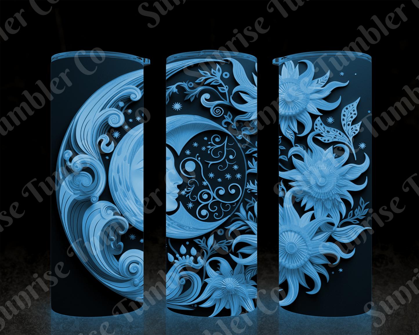 Moon Variety - 20 oz and 30 oz Tumblers (Glow In The Dark Option Available)