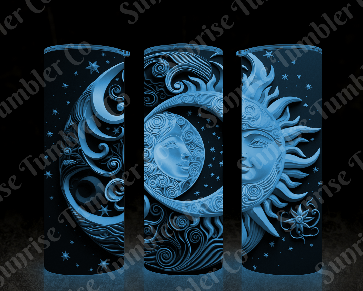 Moon Variety - 20 oz and 30 oz Tumblers (Glow In The Dark Option Available)