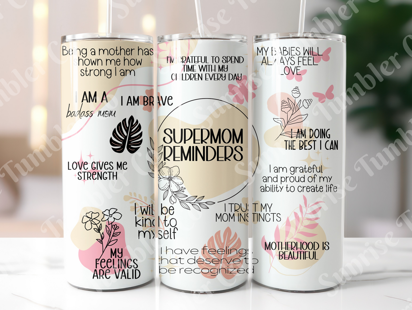 Positive and Inspirational Variety Part 4 - 20 oz and 30 oz Tumblers 9glow In The Dark Option Available)