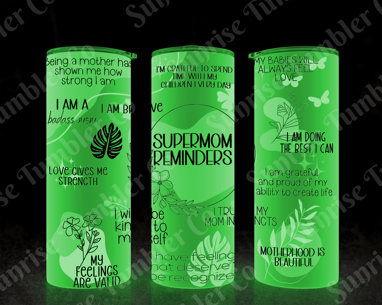 Positive and Inspirational Variety Part 4 - 20 oz and 30 oz Tumblers 9glow In The Dark Option Available)