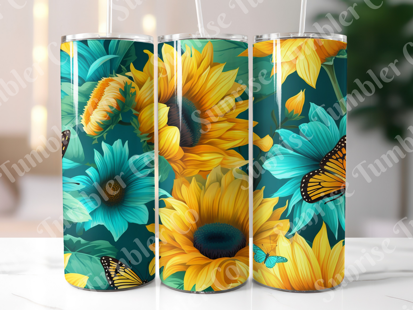 Sunflower Variety Part 3 - 20oz and 30oz Tumblers (Glow In The Dark Green And Blue Available)