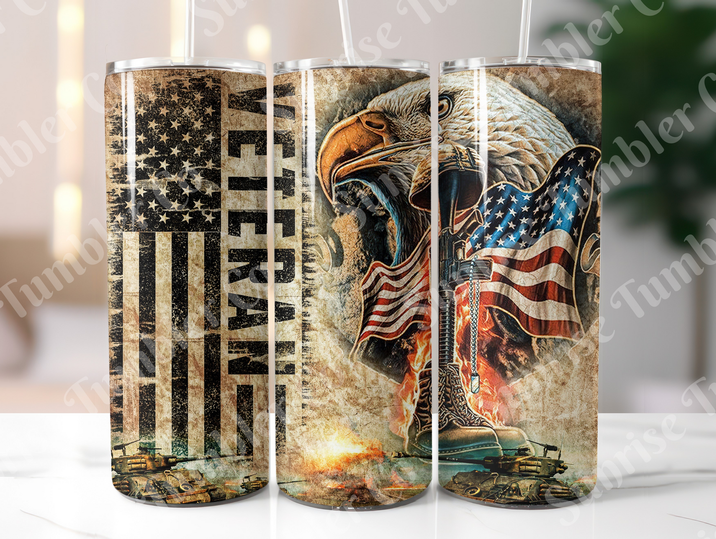 Military, Veteran & First Responders Variety Part 1 - 20oz and 30oz Tumblers (Glow In The Dark Green And Blue Available)