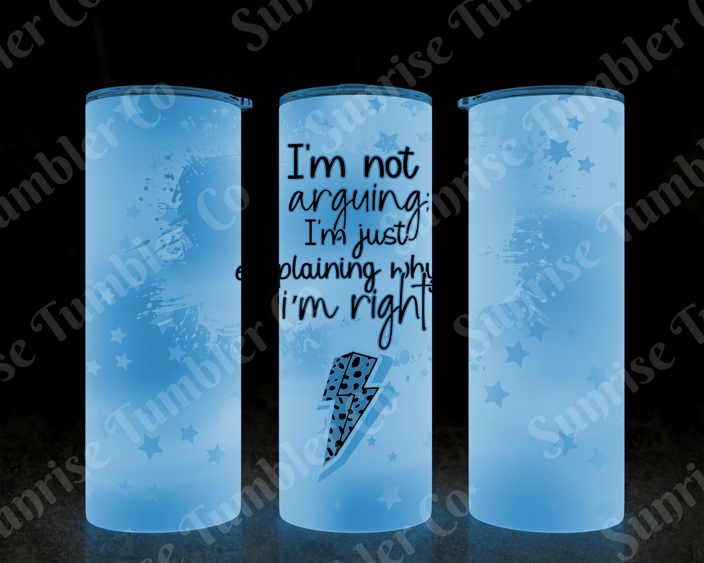 Sarcastic Sayings Variety Part 4 - 20oz or 30 oz Tumblers (Glow in The Dark Option Available)