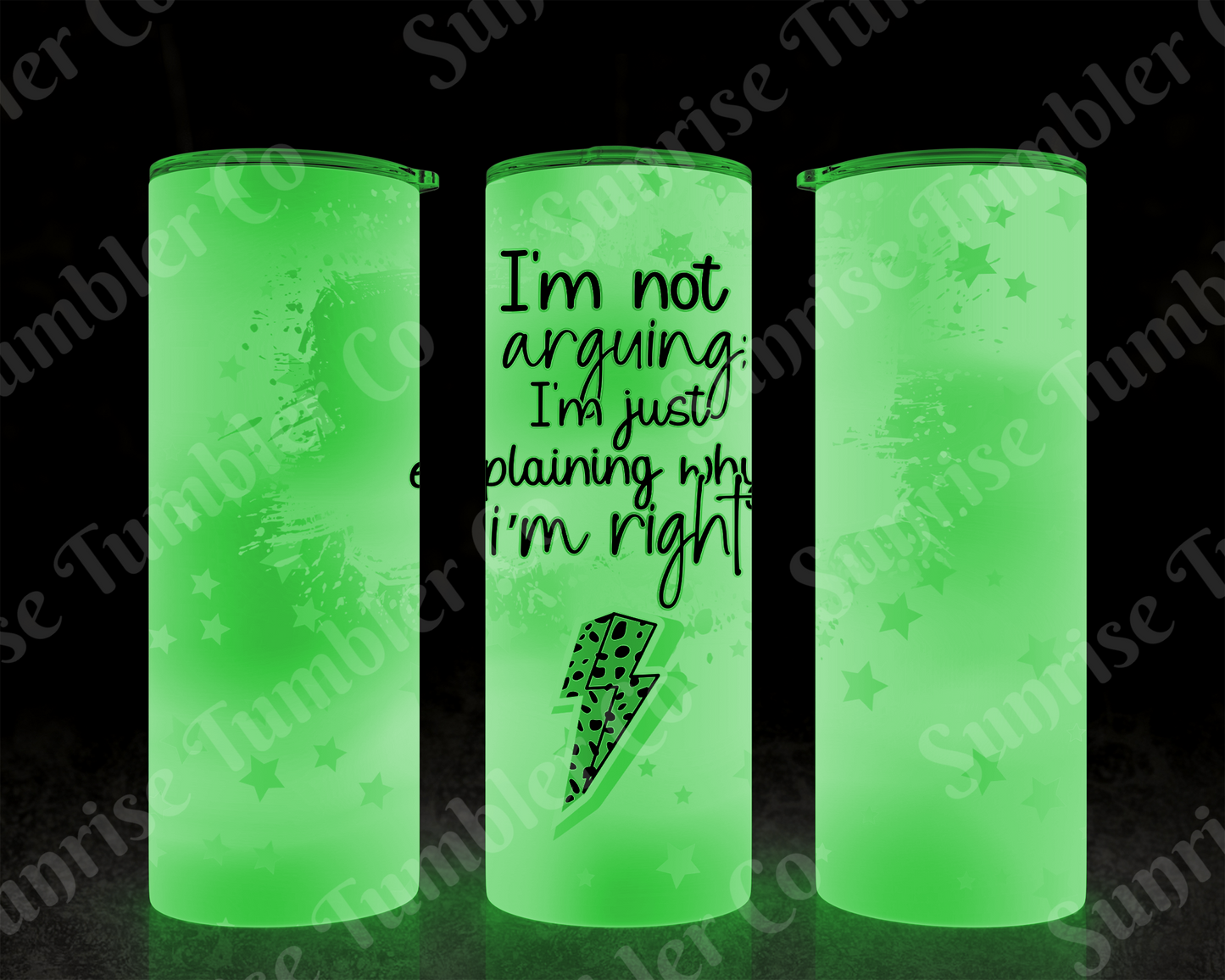Sarcastic Sayings Variety Part 4 - 20oz or 30 oz Tumblers (Glow in The Dark Option Available)