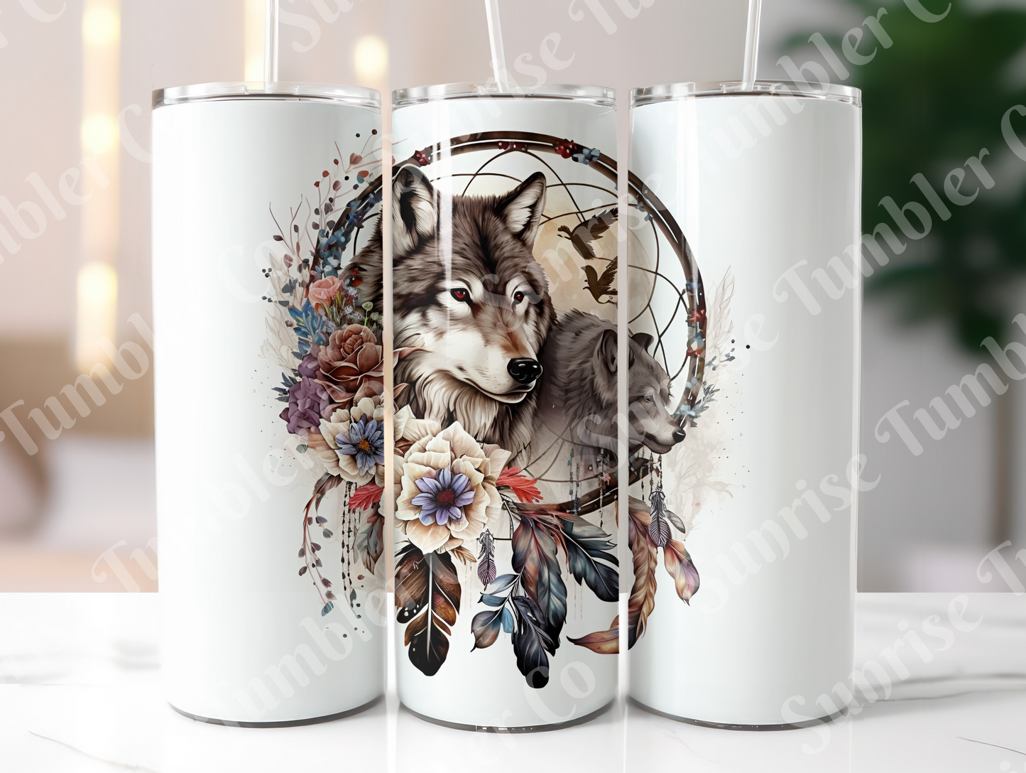 Dream Catcher Variety - 20 oz and 30 oz Tumblers (Glow In The Dark Green and Blue Options Available)