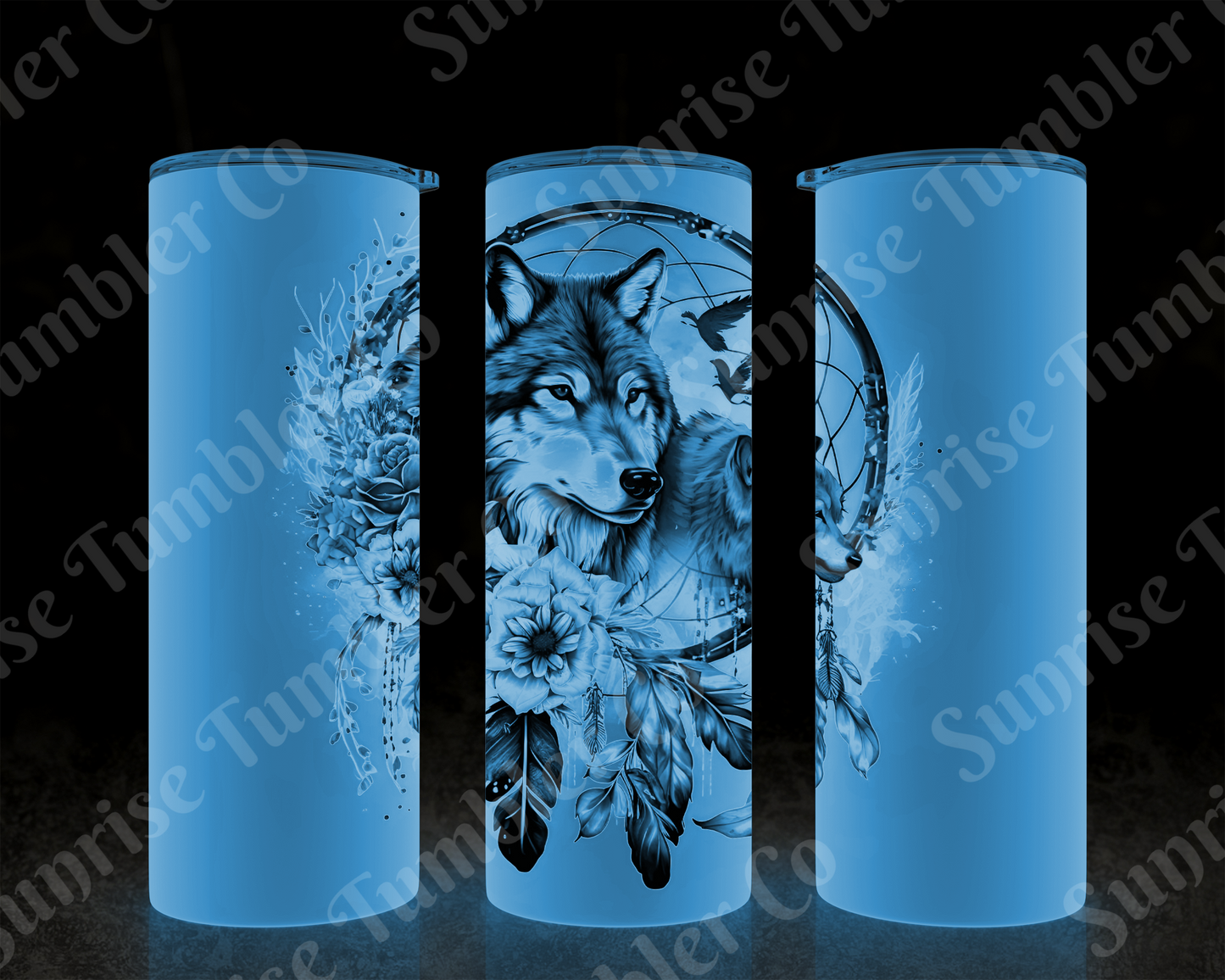 Dream Catcher Variety - 20 oz and 30 oz Tumblers (Glow In The Dark Green and Blue Options Available)