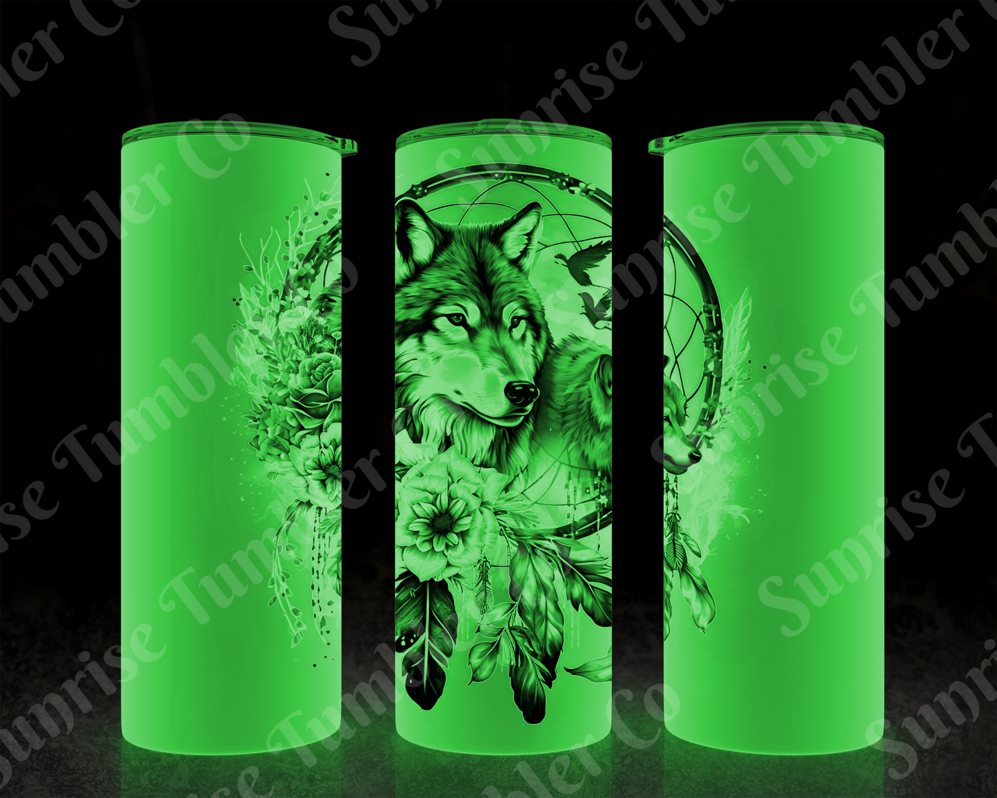 Dream Catcher Variety - 20 oz and 30 oz Tumblers (Glow In The Dark Green and Blue Options Available)