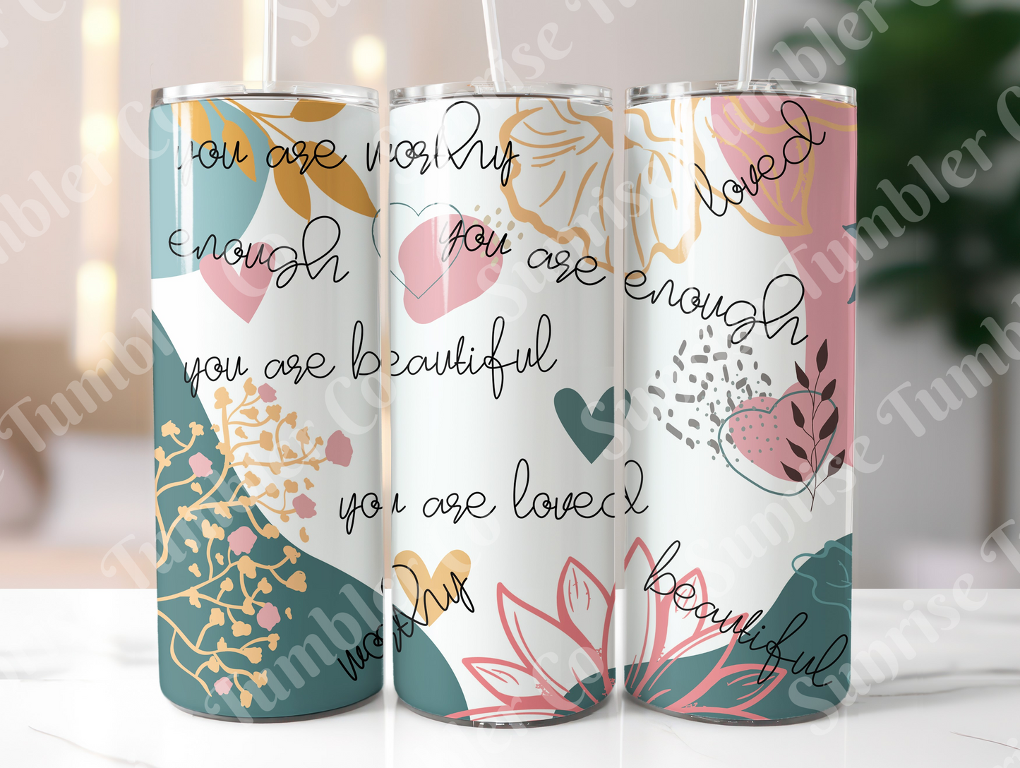 Positive and Inspirational Variety Part 4 - 20 oz and 30 oz Tumblers 9glow In The Dark Option Available)