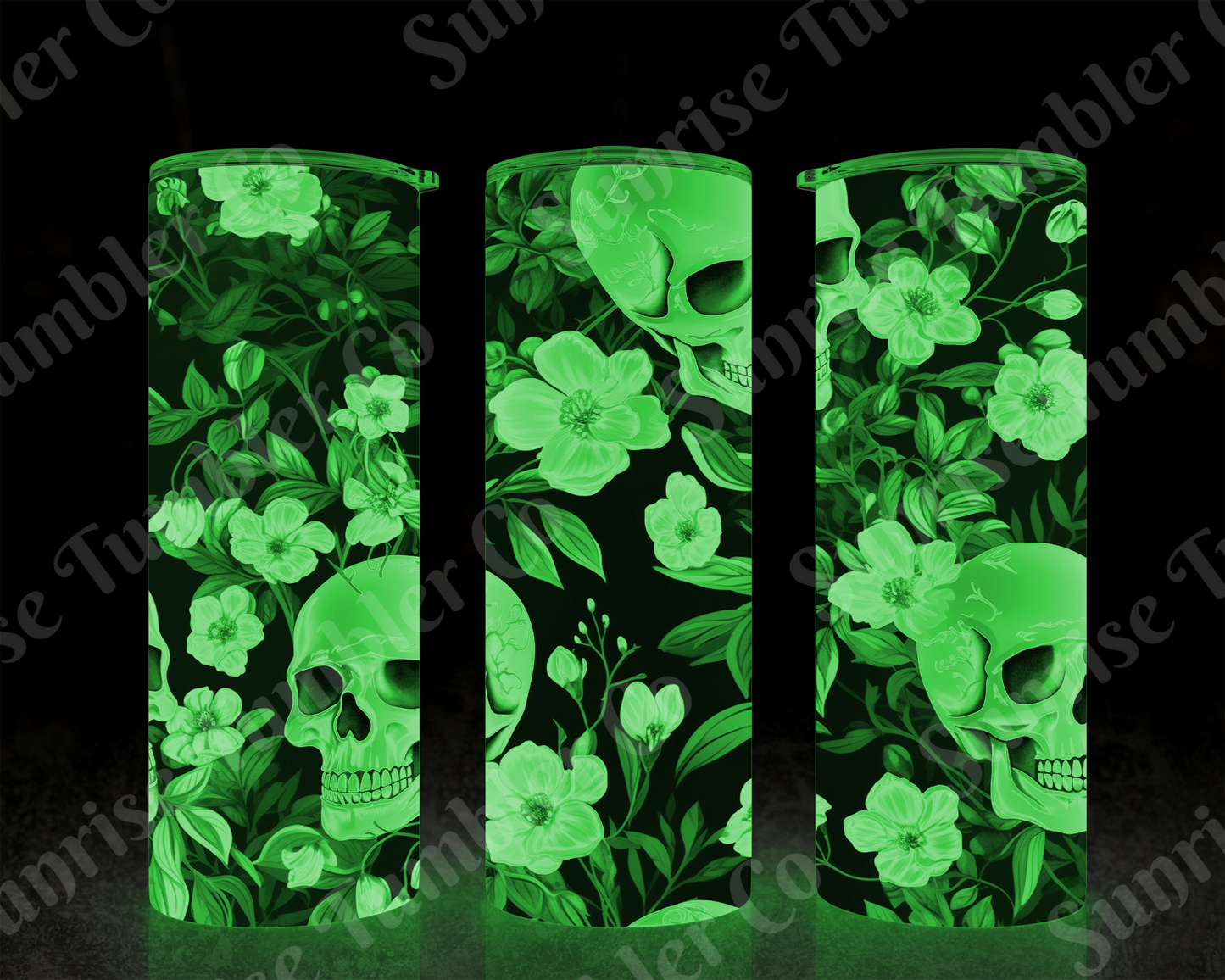 Skulls Variety Part 1 - 20 oz and 30 oz Tumbler (Glow In The Dark Option Available)