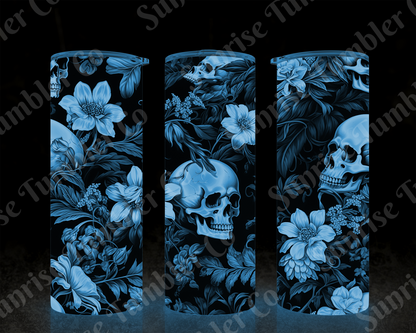 Skulls Variety Part 1 - 20 oz and 30 oz Tumbler (Glow In The Dark Option Available)