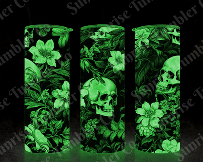 Skulls Variety Part 1 - 20 oz and 30 oz Tumbler (Glow In The Dark Option Available)