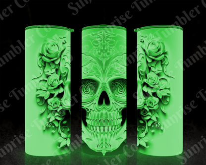 Skulls Variety Part 1 - 20 oz and 30 oz Tumbler (Glow In The Dark Option Available)